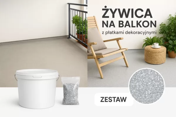 żywica z płatkami