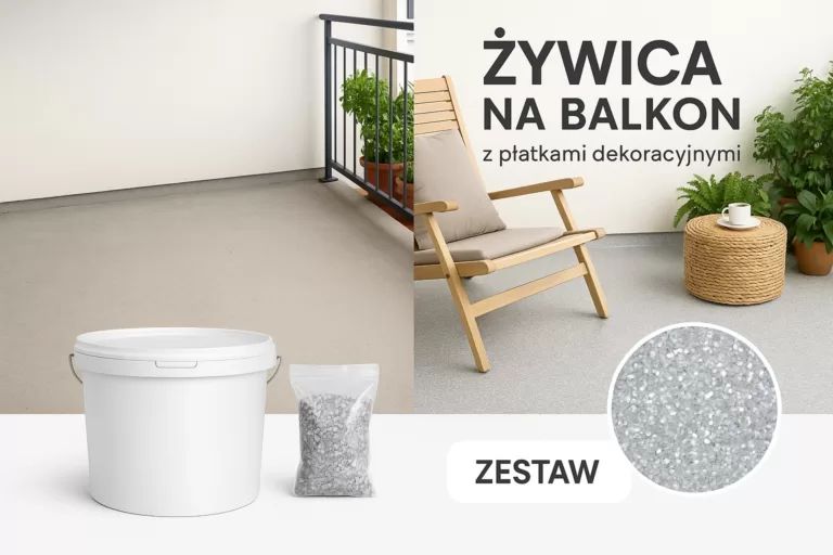 żywica z płatkami